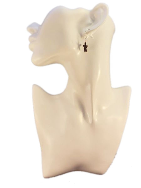 Seestern kupferfarbe Ohrring Vintage Optik seastar